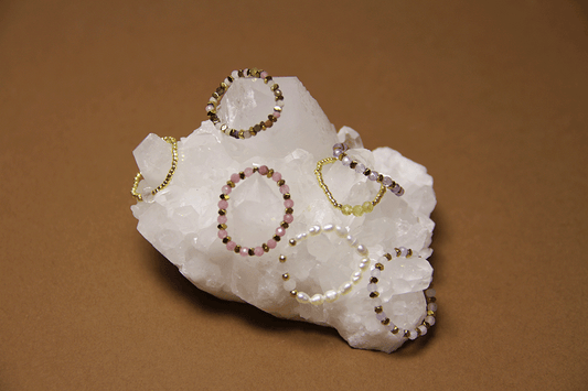 Dainty Birthstone Ring – Stackable Natural Gemstone Band