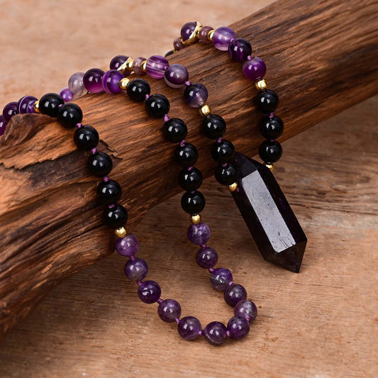 Amethyst Beaded Necklace
