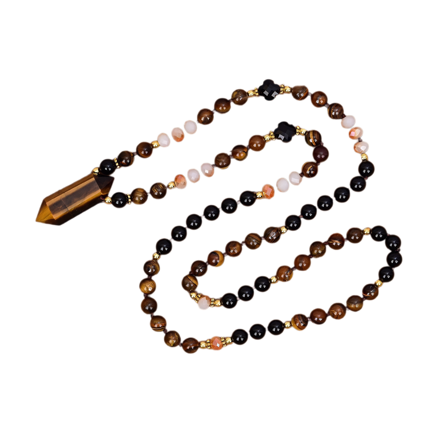 Tiger's Eye Beaded Necklace