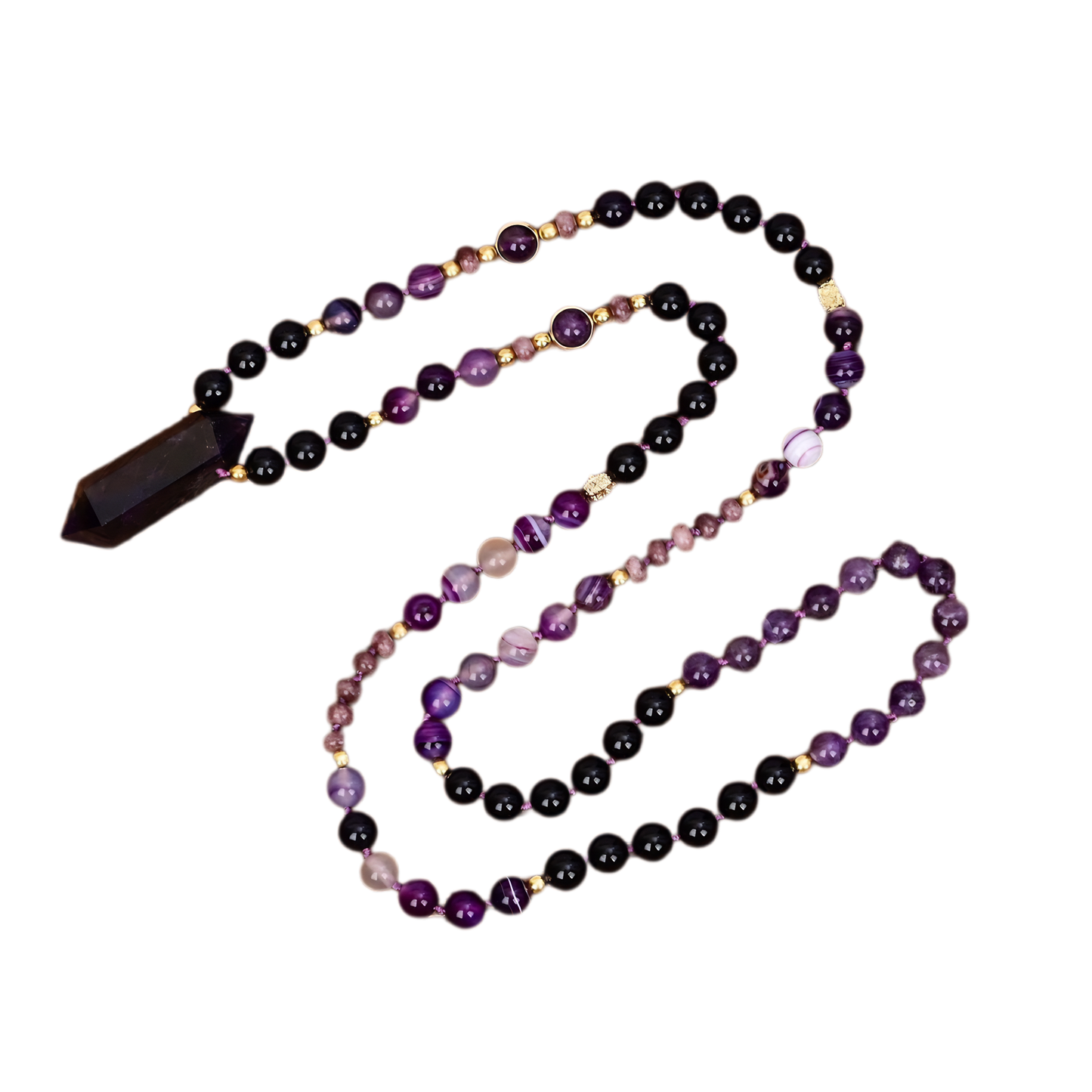 Amethyst Beaded Necklace