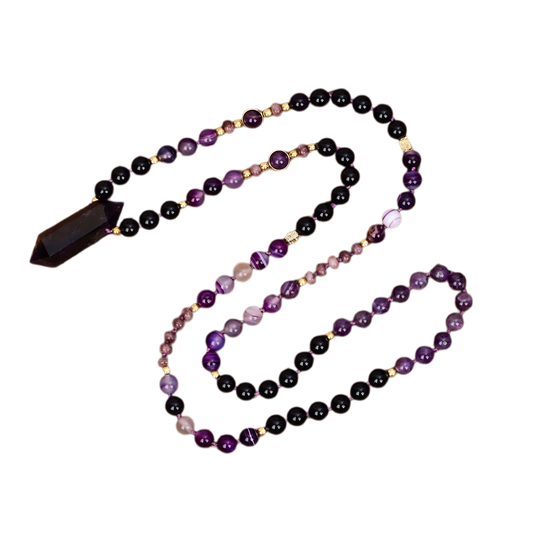 Amethyst Beaded Necklace