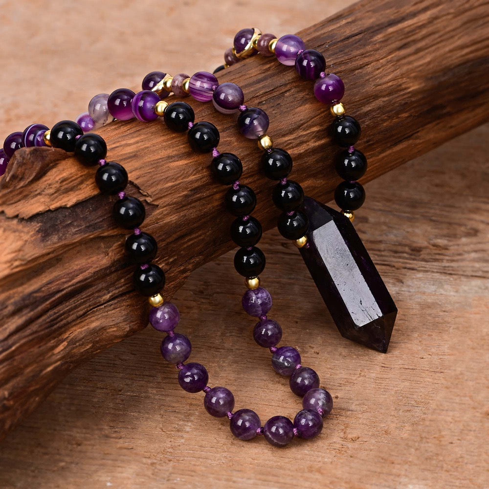 Amethyst Beaded Necklace